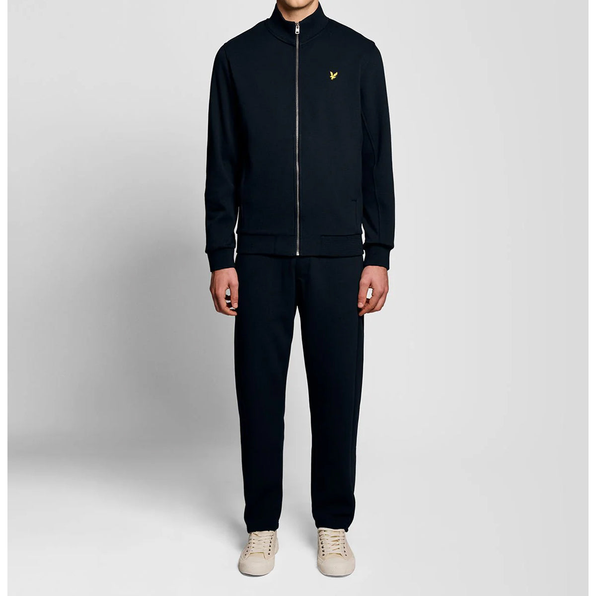 LYLE & SCOTT PIQUE ZIP THROUGH SWEATSHIRT ML2416V DARK NAVY