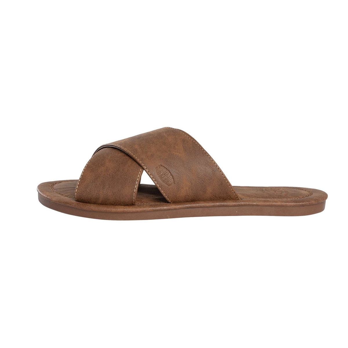 SUPERDRY VINTAGE CROSS STRAP SLIDE LIGHT BROWN CDD MF310286A