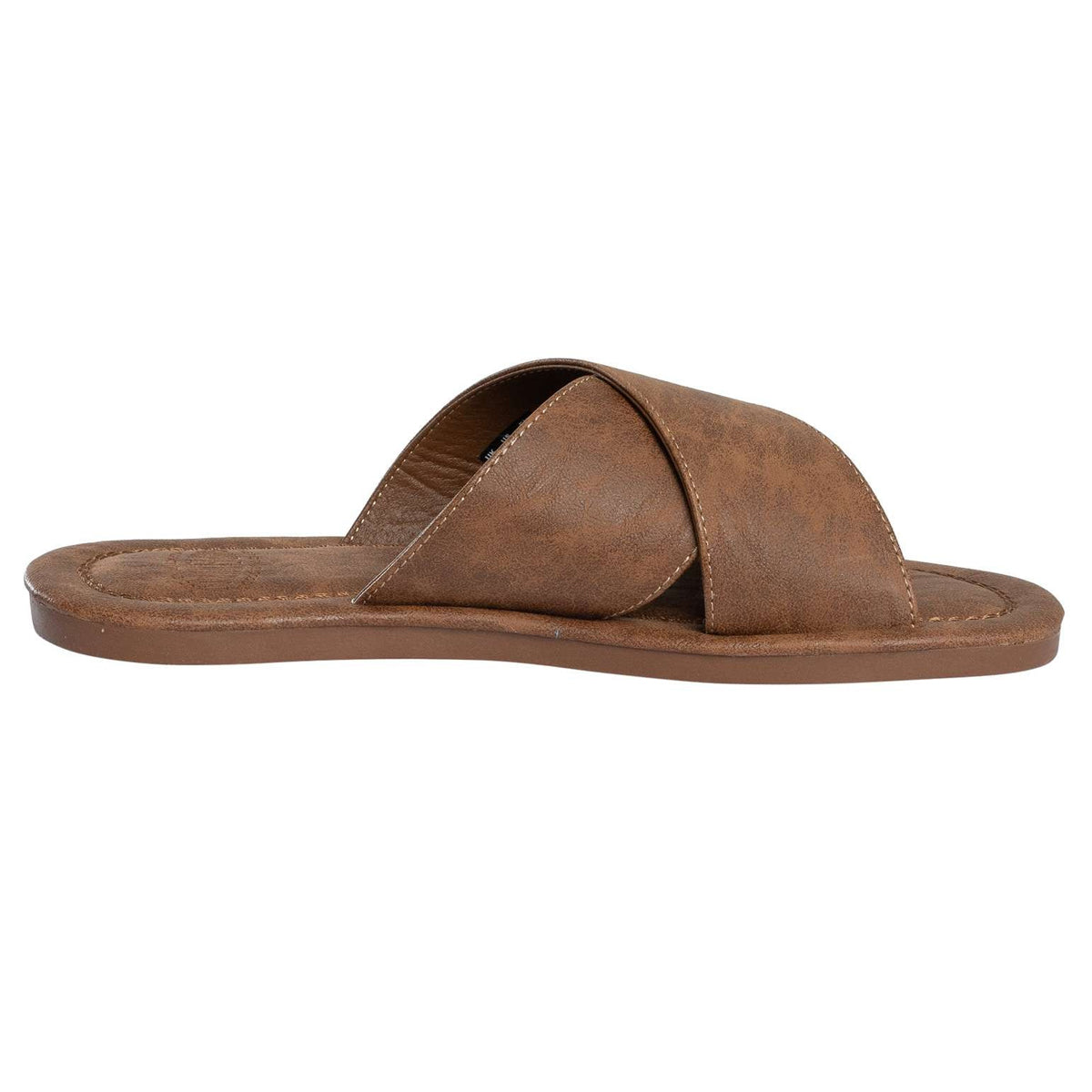 SUPERDRY VINTAGE CROSS STRAP SLIDE LIGHT BROWN CDD MF310286A