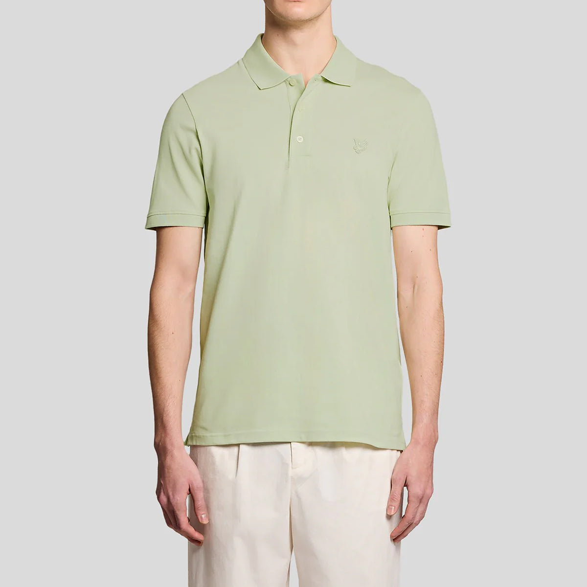 LYLE & SCOTT SUPERFINE POLO SHIRT SP2255TONT TENDER GREENS