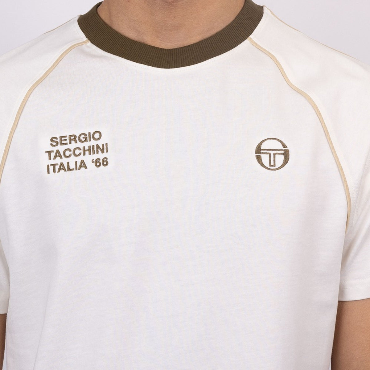 SERGIO TACCHINI GHIBLI DAVIS T-SHIRT GARDENIA/OLIVE