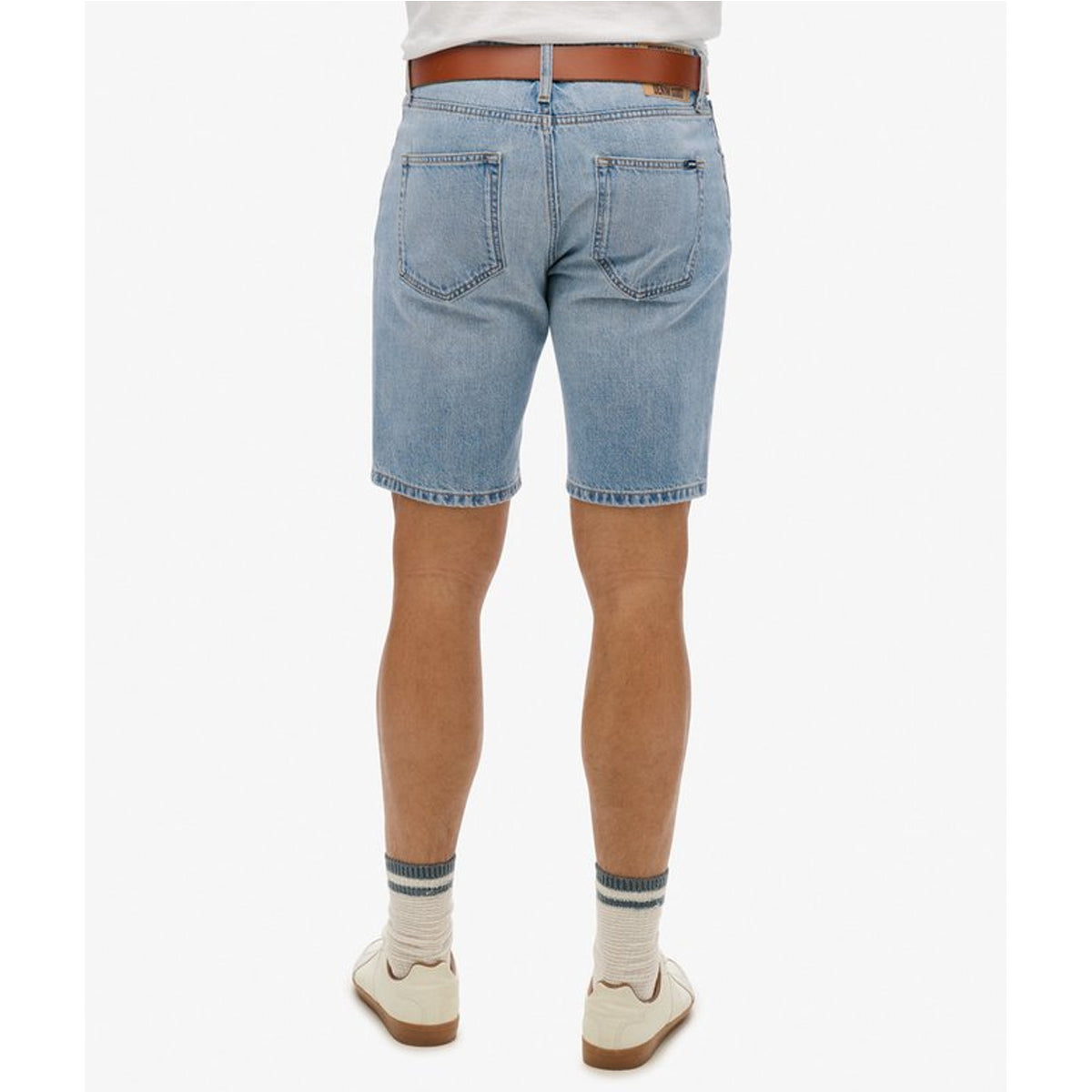 VINTAGE STRAIGHT DENIM SHORTS FAIRFIELD LIGHT BLUE F2G