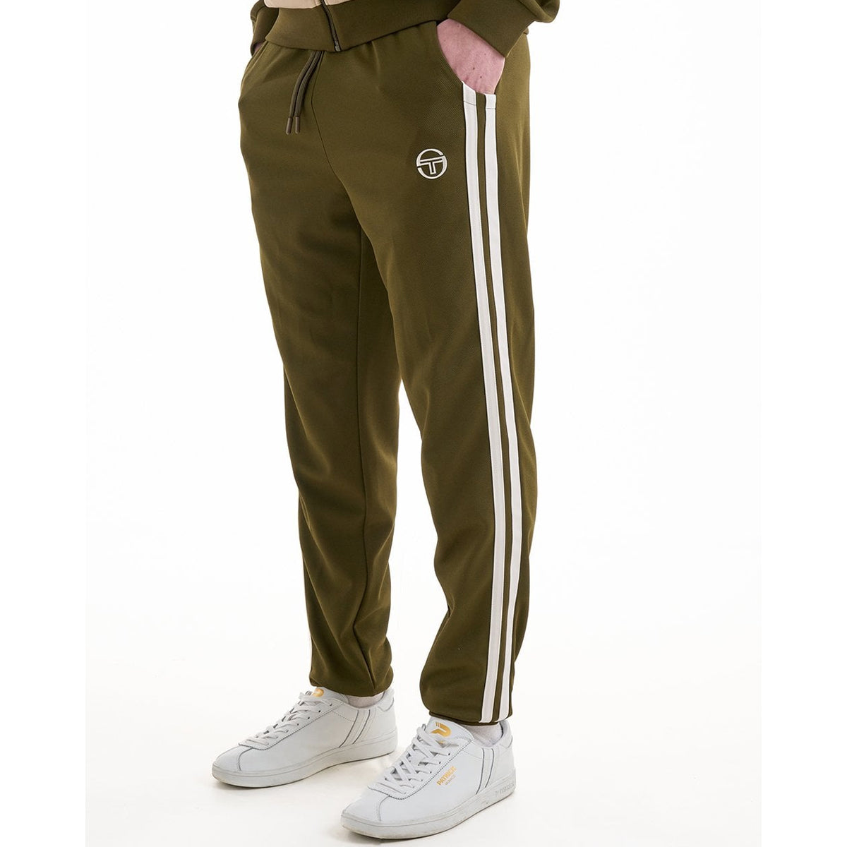 SERGIO TACCHINI GHIBLI TRACK PANT DARK OLIVE/GARDENIA