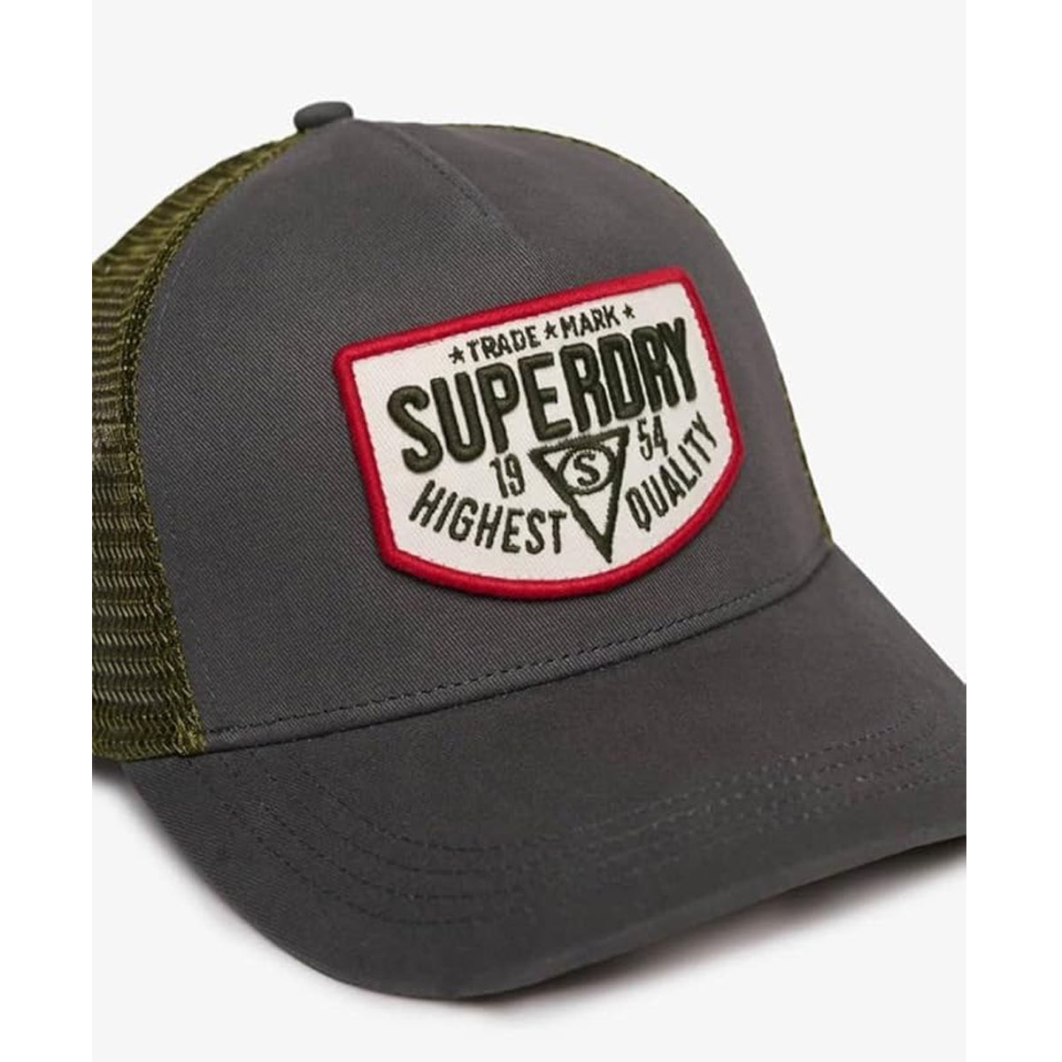 SUPERDRY MESH TRUCKER CAP FLINT STONE BLUE GREY 9JO