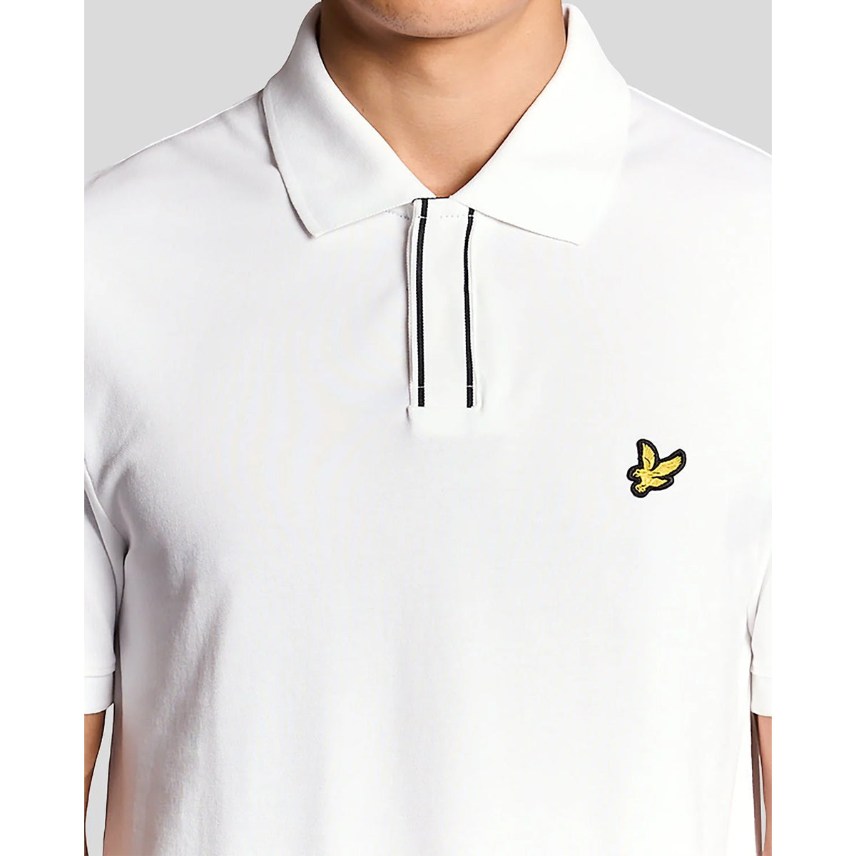 LYLE & SCOTT PLACKET TIPPED POLO SHIRT SP2409V WHITE