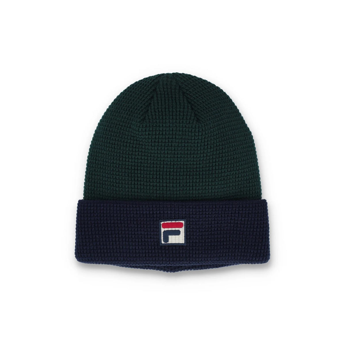 FILA RUNE COLOUR BLOCK FOREST GREEN/ NAVY BEANIE