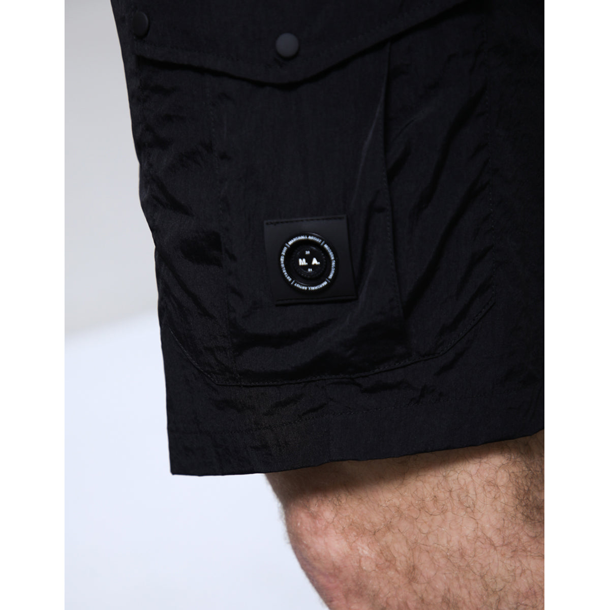 MARSHALL ARTIST NEWPORT CARGO SHORTS BLACK