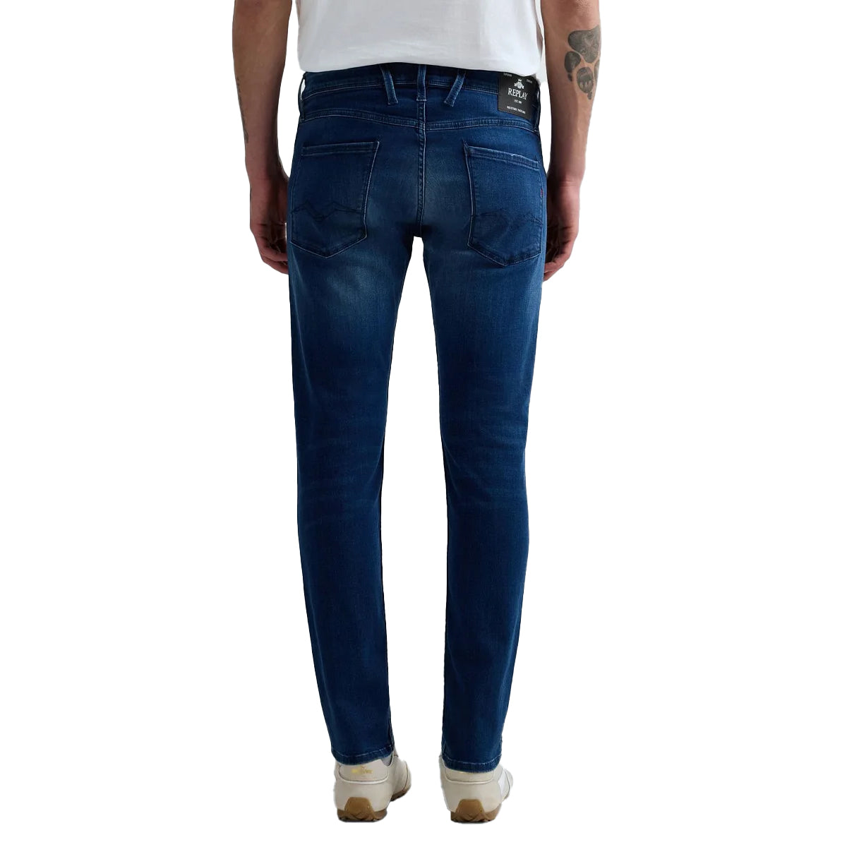REPLAY ANBASS POWER STRETCH BLUE JEANS M914 41A C33 007