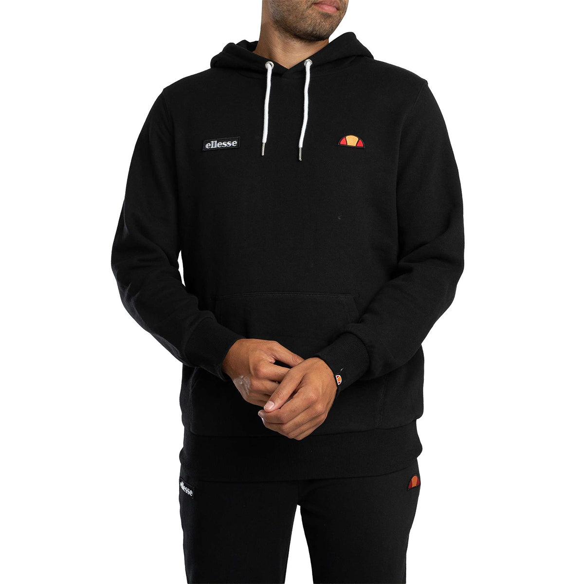 TRACCOTA OVERHEAD HOODED TRACKSUIT BLACK