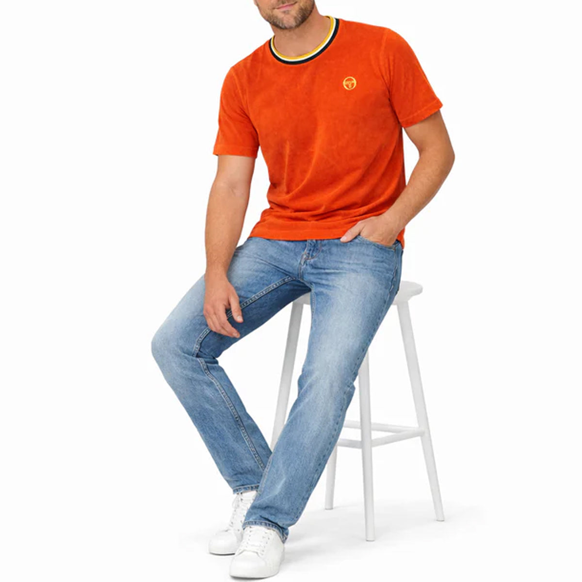 SERGIO TACCHINI MONTE VELOUR T-SHIRT ROOIBOS TEA