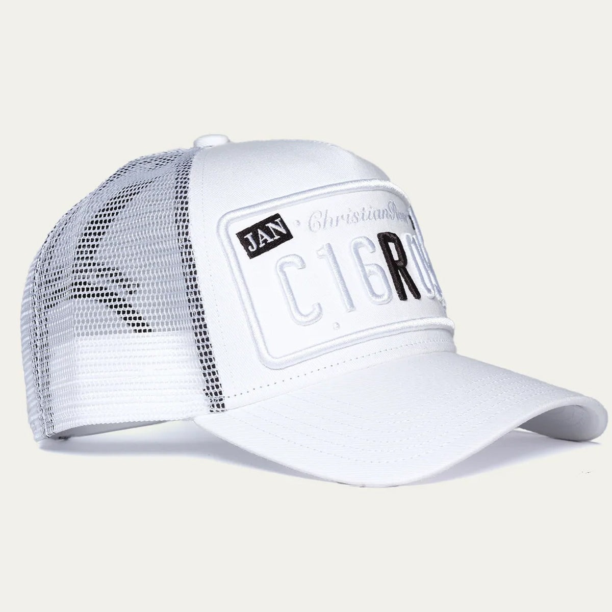 CHRISTIAN ROSE R TWO TONE WHITE