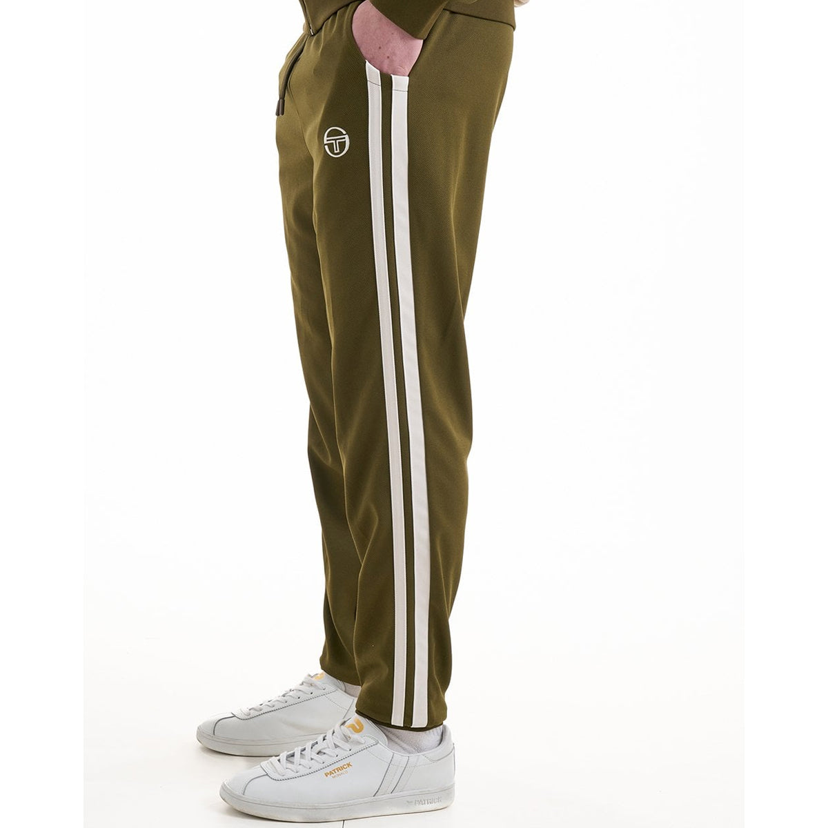 SERGIO TACCHINI GHIBLI TRACK PANT DARK OLIVE/GARDENIA