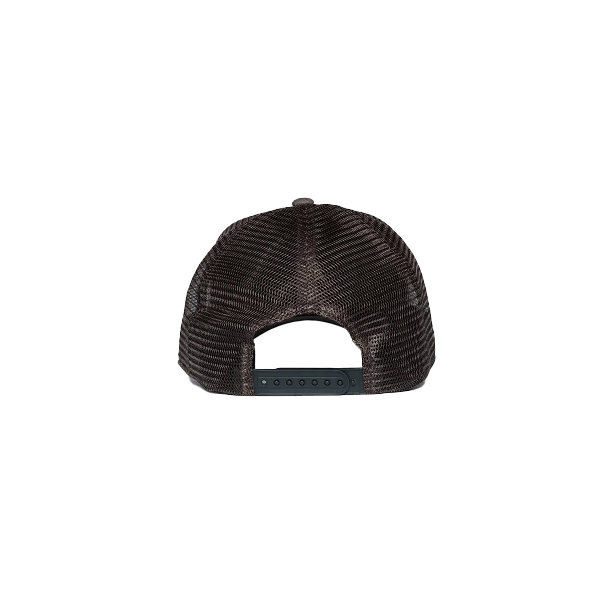 CHRISTIAN ROSE ICONIC II PLATE TRUCKER CAP - GREY / BLACK / RED