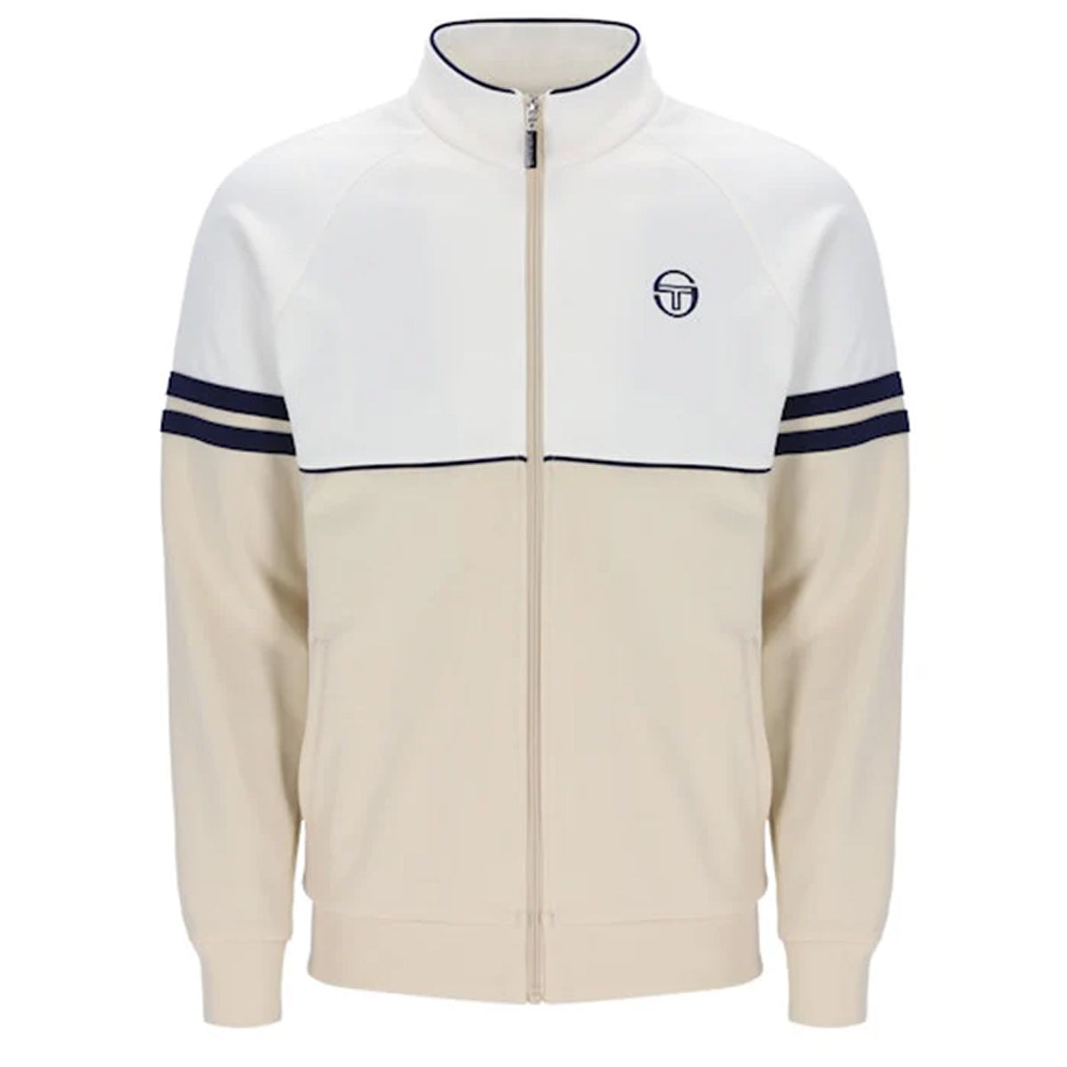 SERGIO TACCHINI ORION TRACK JACKET GARDENIA/SANDSHELL/MARITIME BLUE