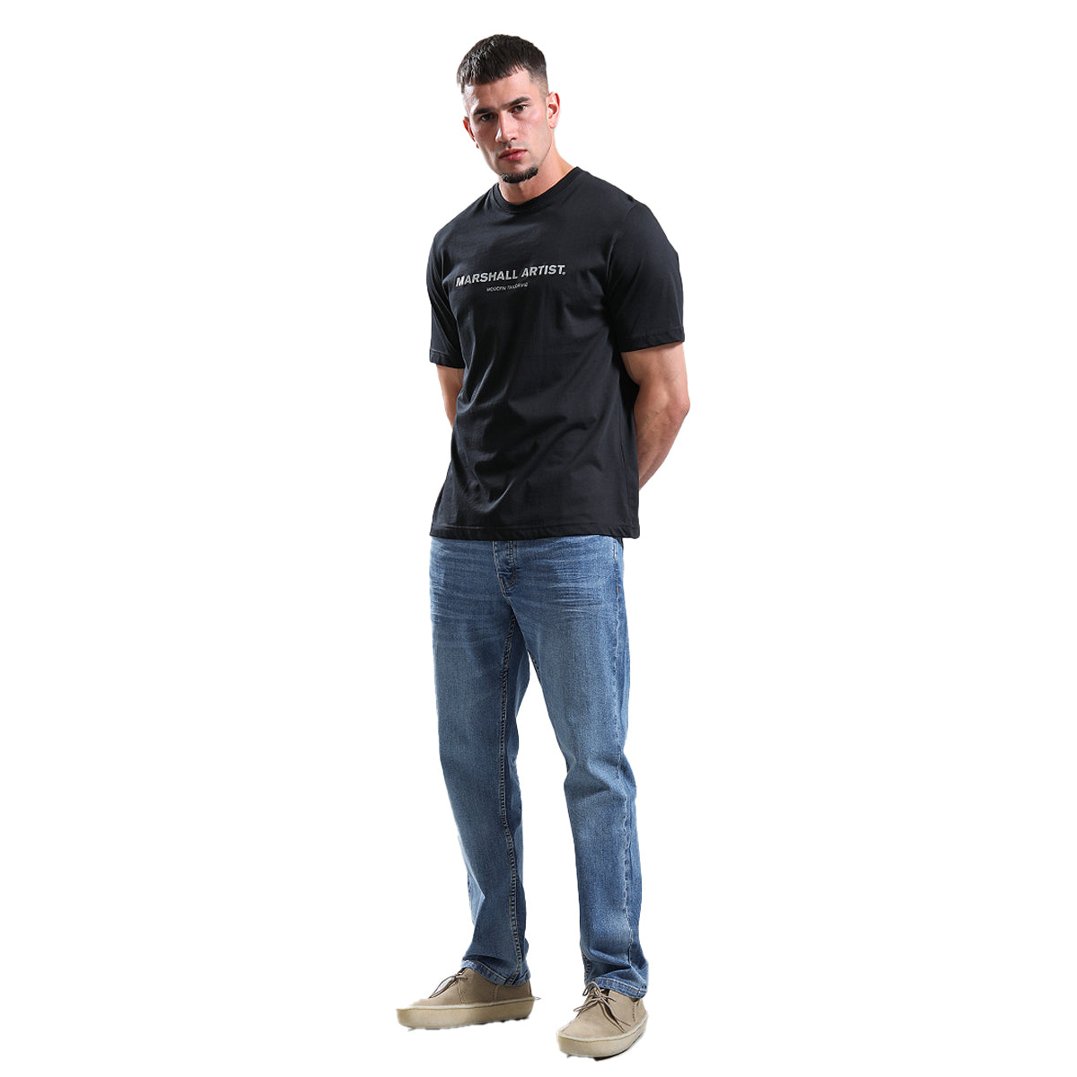 MARSHALL ARTIST MENS THERMO BLACK T-SHIRT