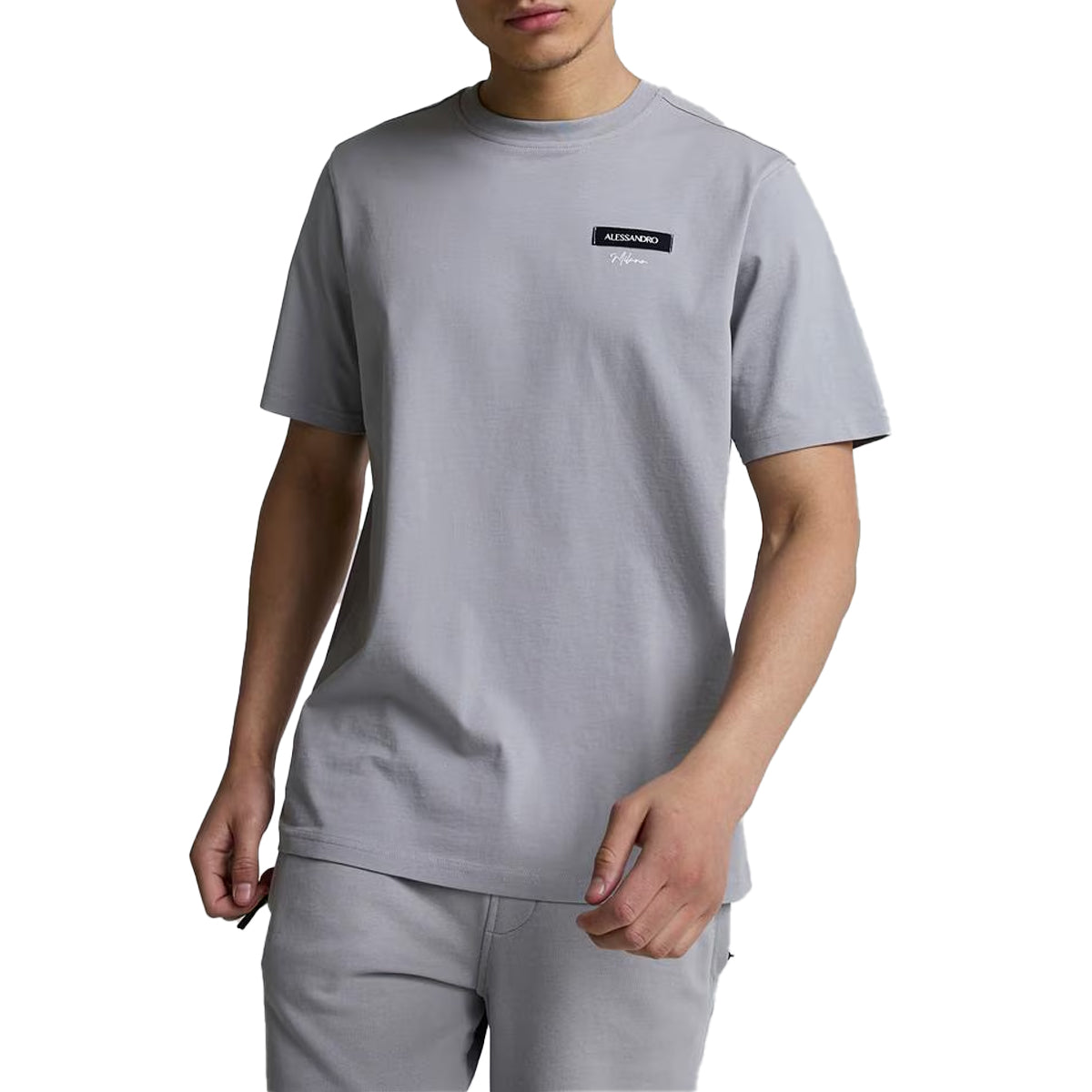 CENERELLO BADGE T-SHIRT CLOUD GREY