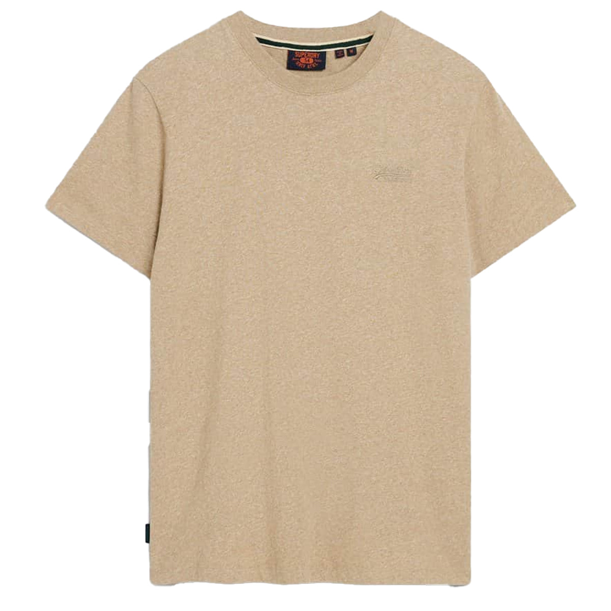 SUPERDRY ESSENTIAL LOGO EMB T-SHIRT TAN BROWN 9XE