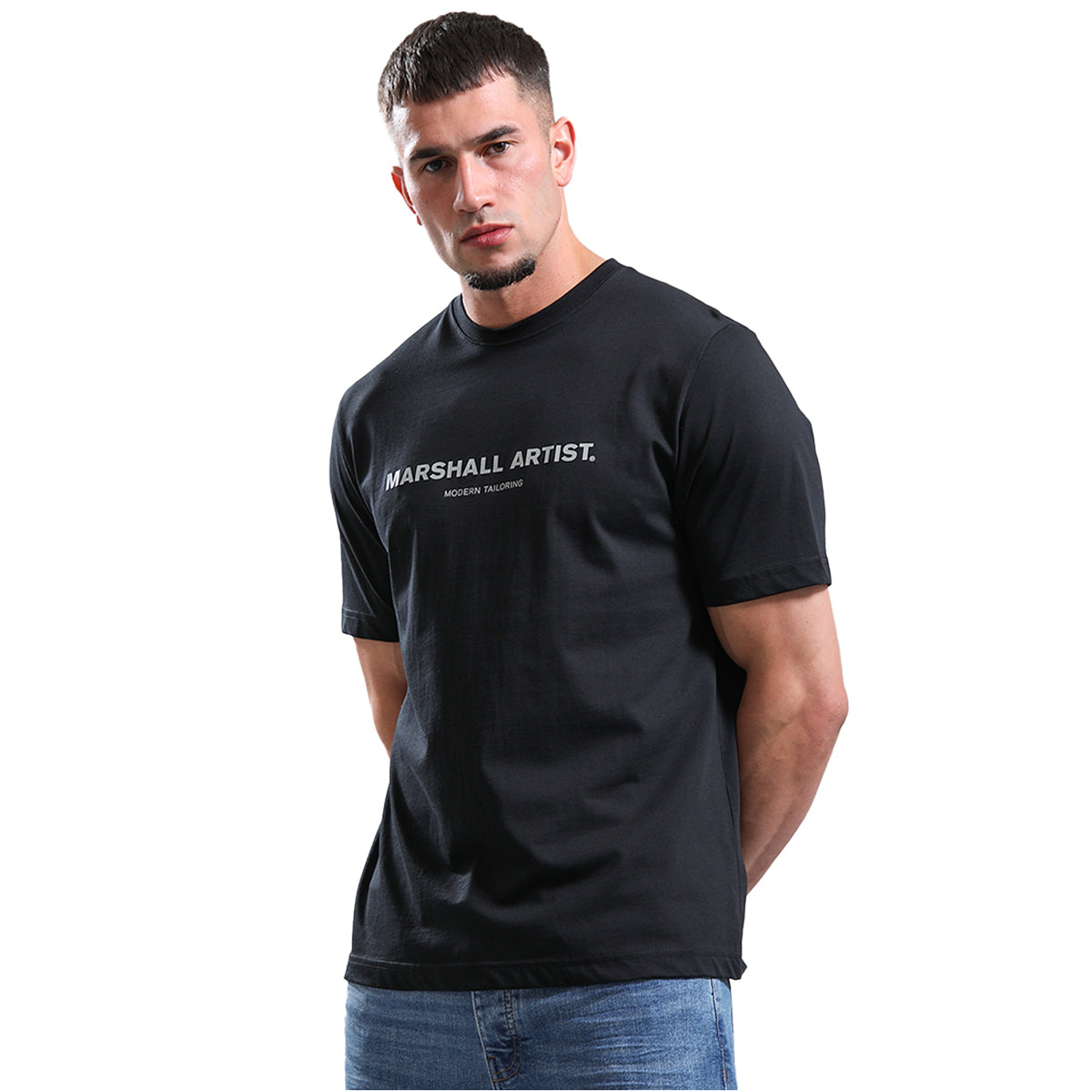 MARSHALL ARTIST MENS THERMO BLACK T-SHIRT