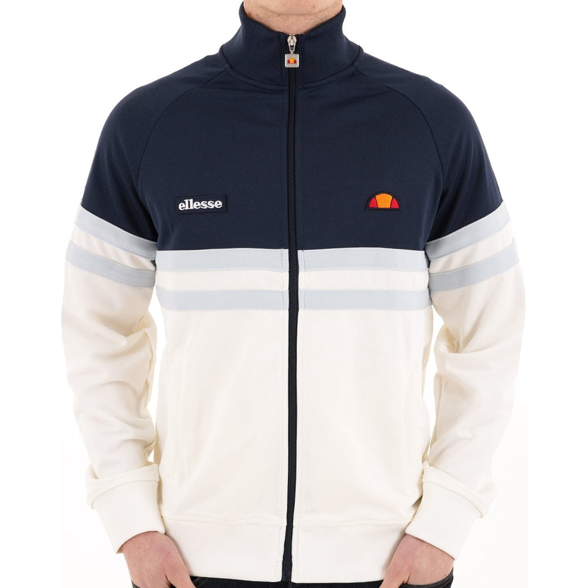ELLESSE RIMINI TRACK JACKET OFF WHITE/NAVY