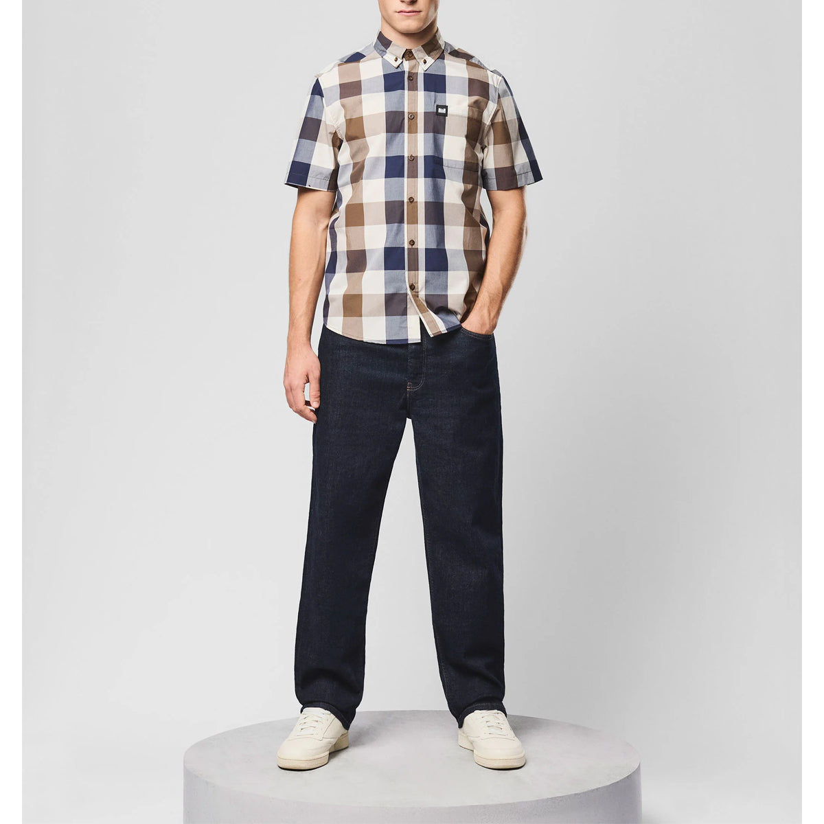 WEEKEND OFFENDER JOYCE LARGE HOUSE CHECK S/S SHIRT