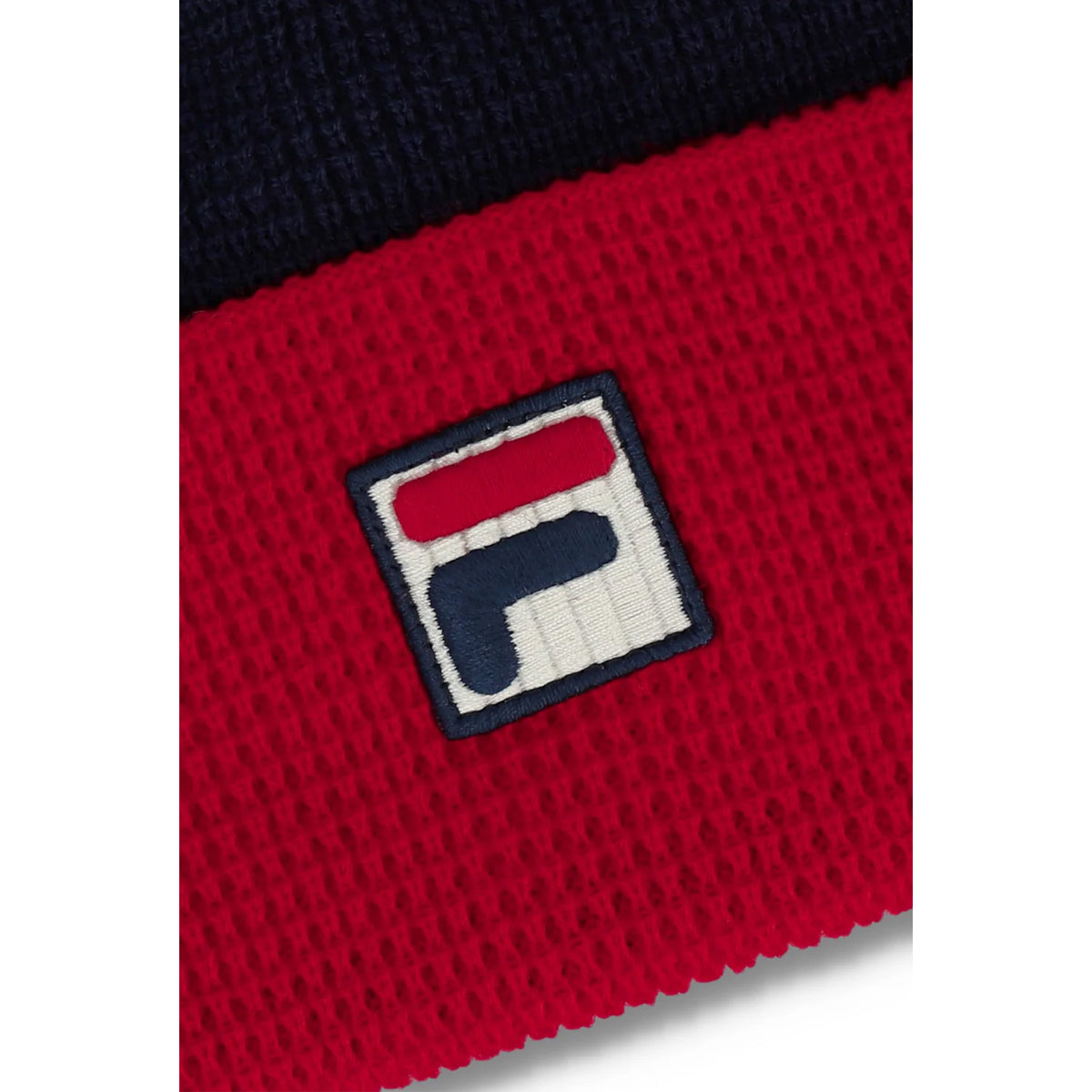FILA RUNE COLOUR BLOCK NAVY/ RED BEANIE