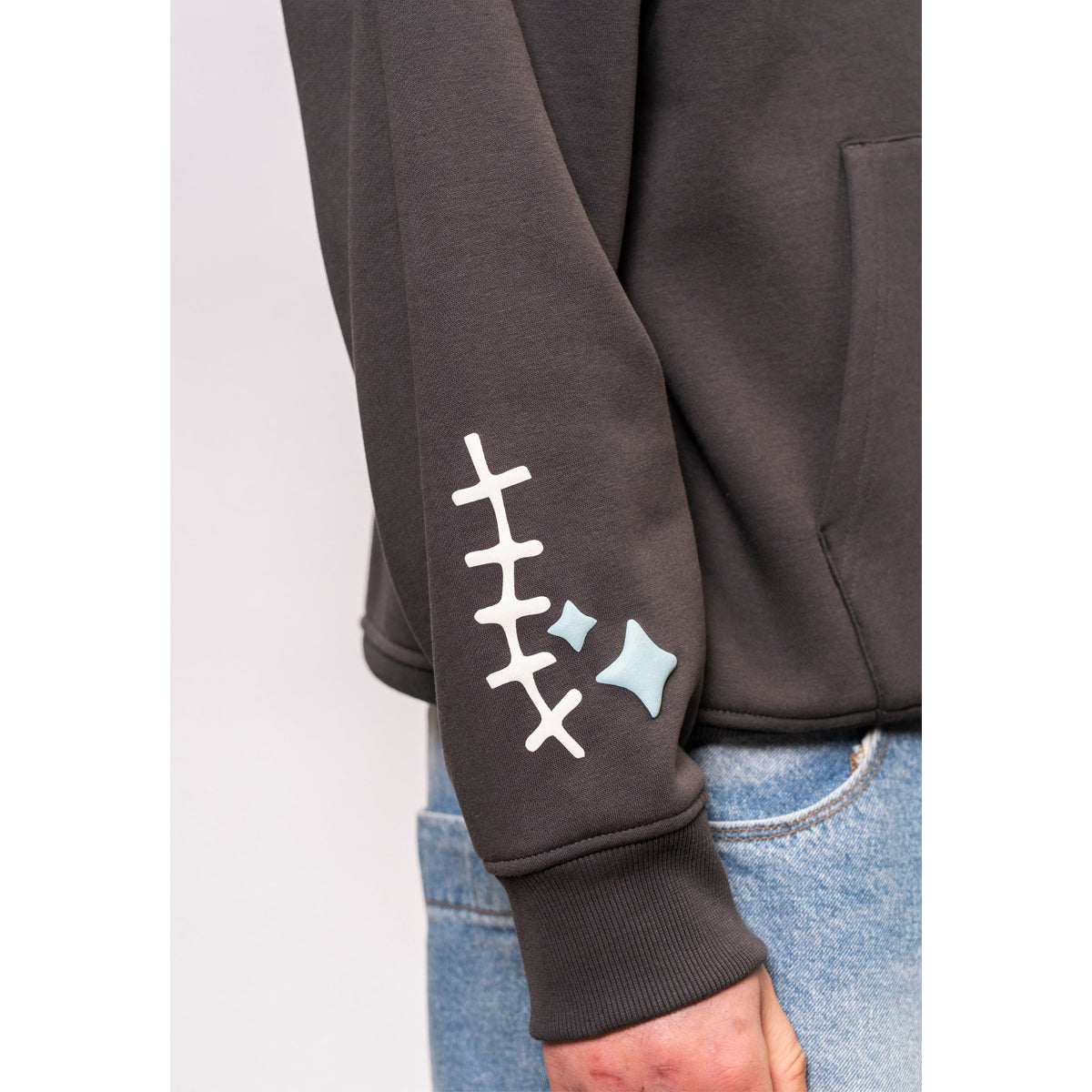 TAKE YOUR PICK CHARCOAL GREY OVERHEAD HOODY