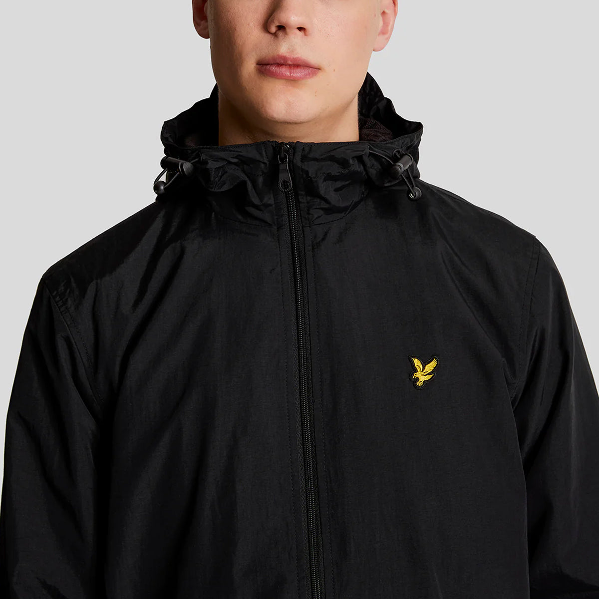 LYLE & SCOTT ZIP THROUGH HOODED JACKET JK464V JET BLACK
