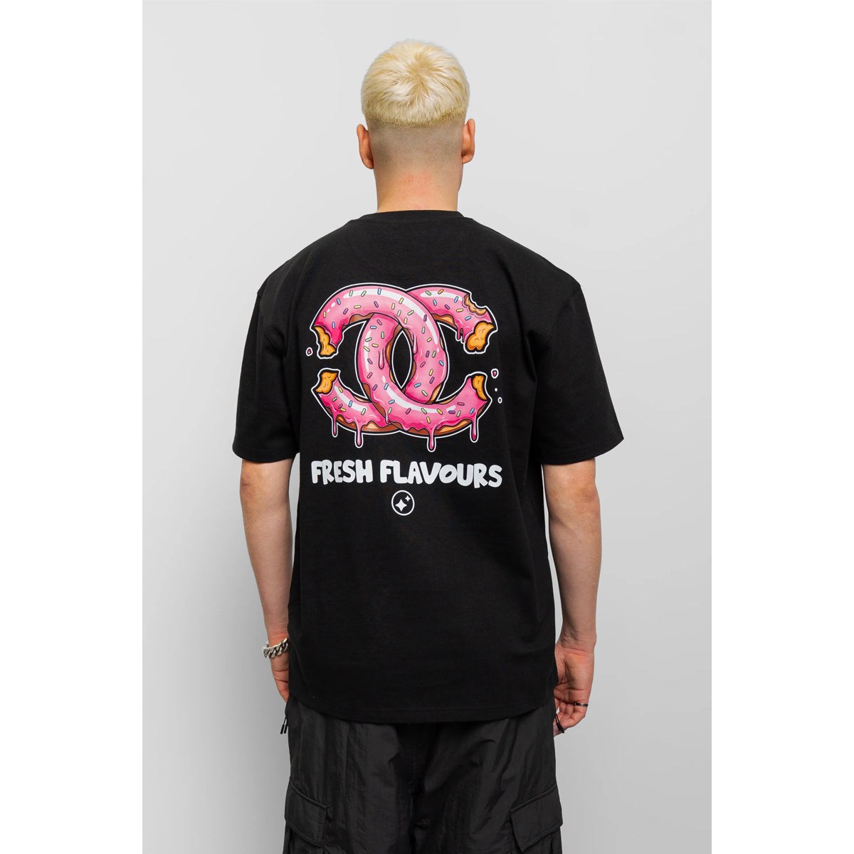 FRESH FLAVOURS CHOMP T-SHIRT BLACK