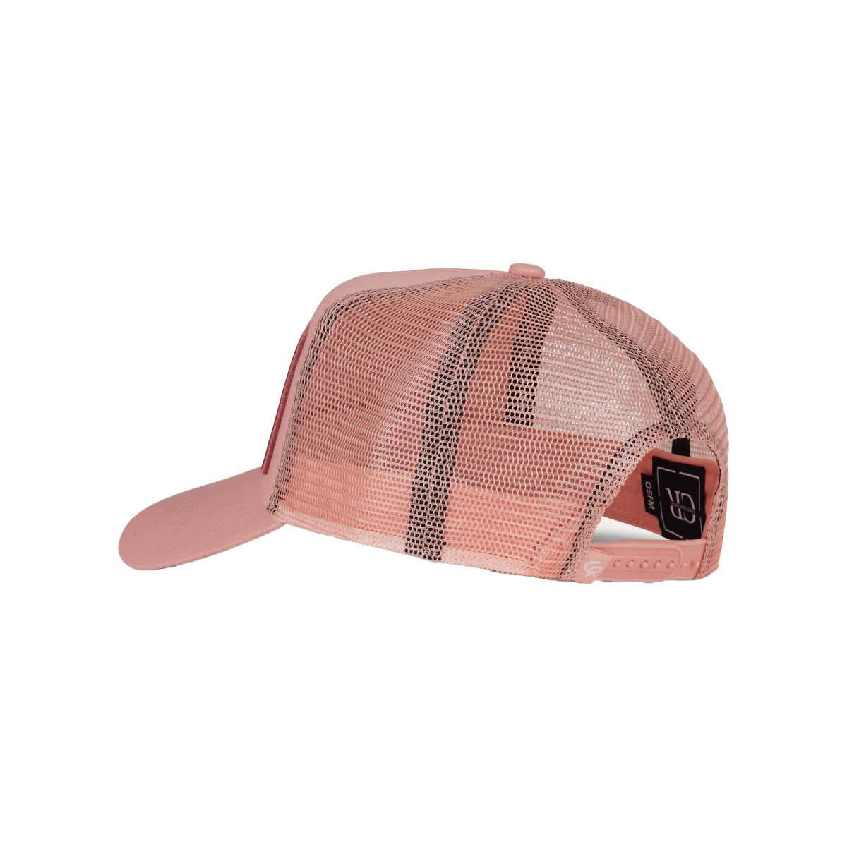 CHRISTIAN ROSE ICONIC II PLATE TRUCKER CAP DUSK/PINK