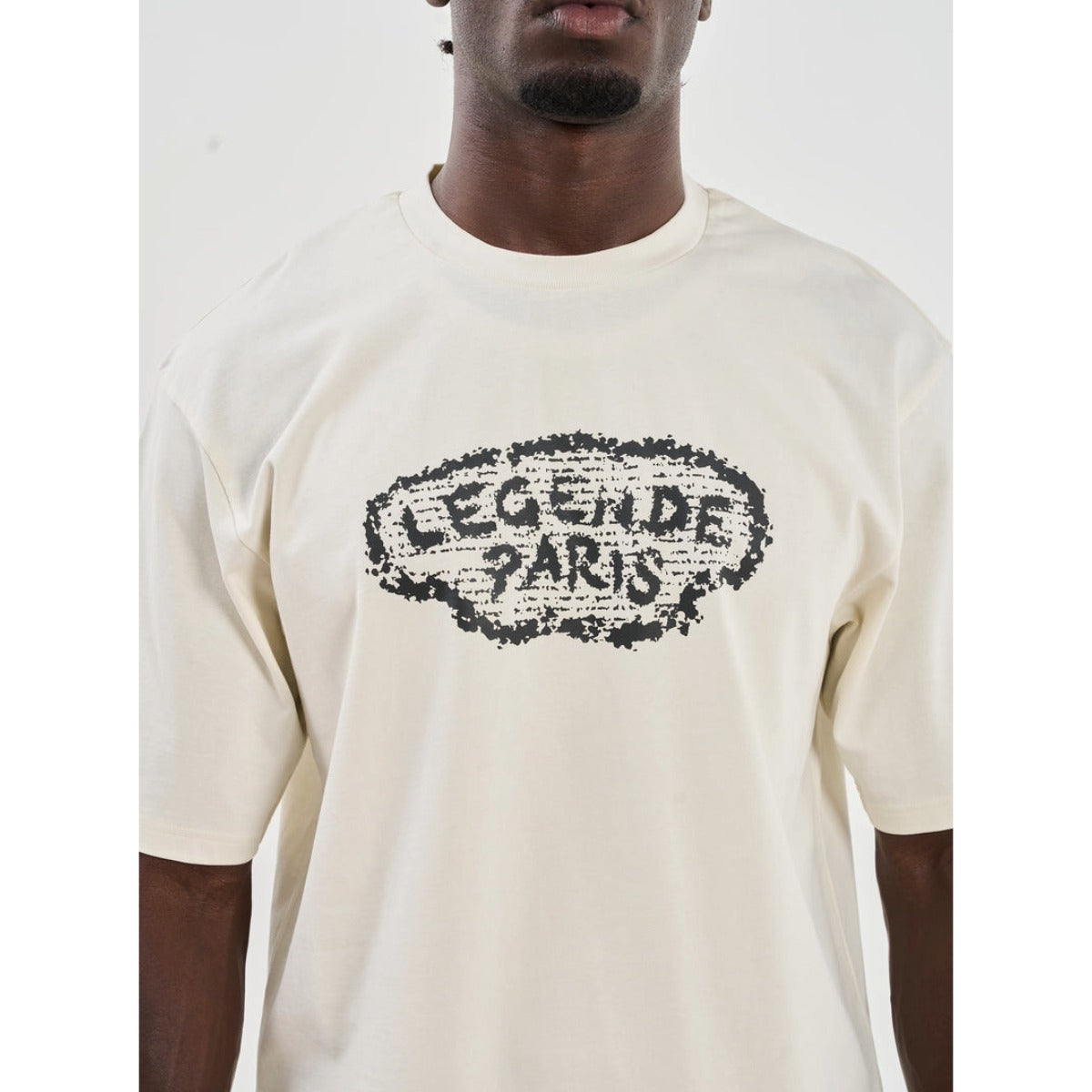 LEGENDE PARIS RTM NEWSPAPER T-SHIRT OFF WHITE