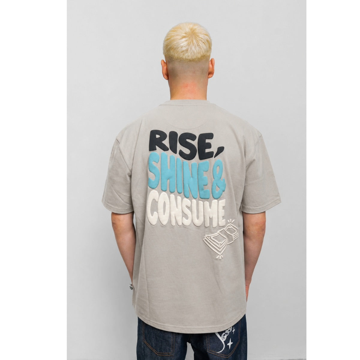 FRESH FLAVOURS RISE T-SHIRT LIGHT GREY