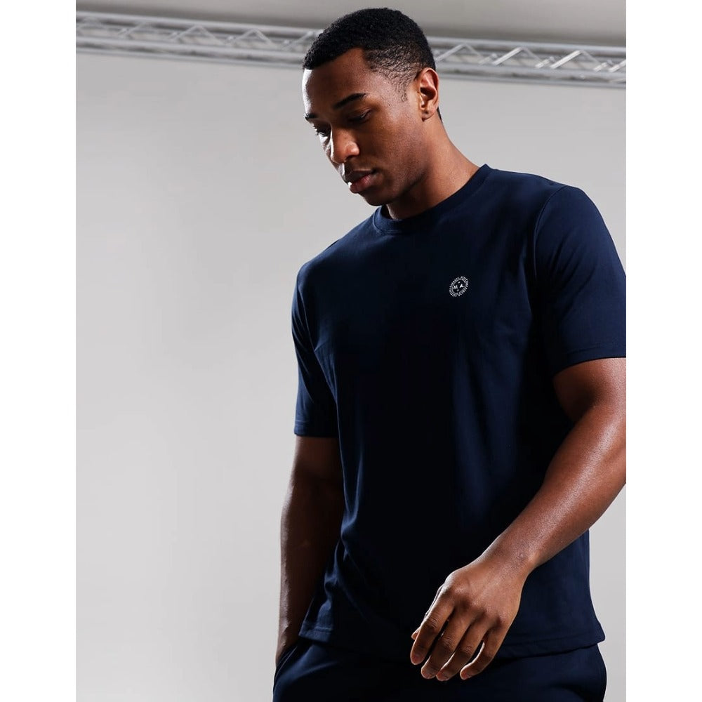 MARSHALL ARTIST DELTA LOGO T-SHIRT NAVY