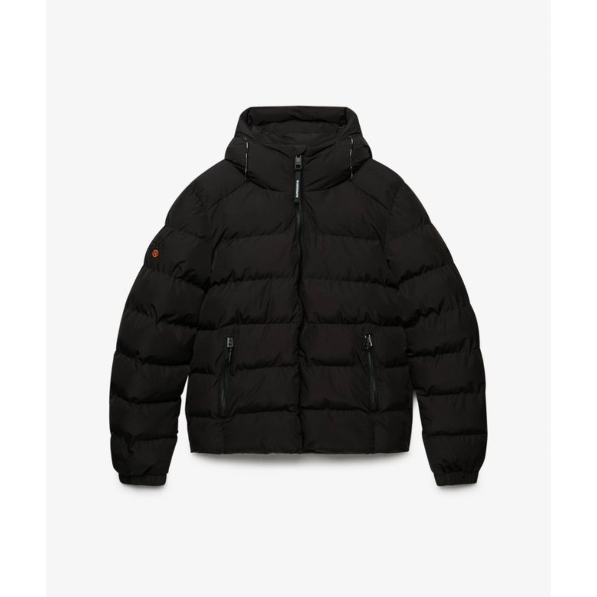 SUPERDRY HOODED SPORTS PUFFER JACKET BLACK 16A