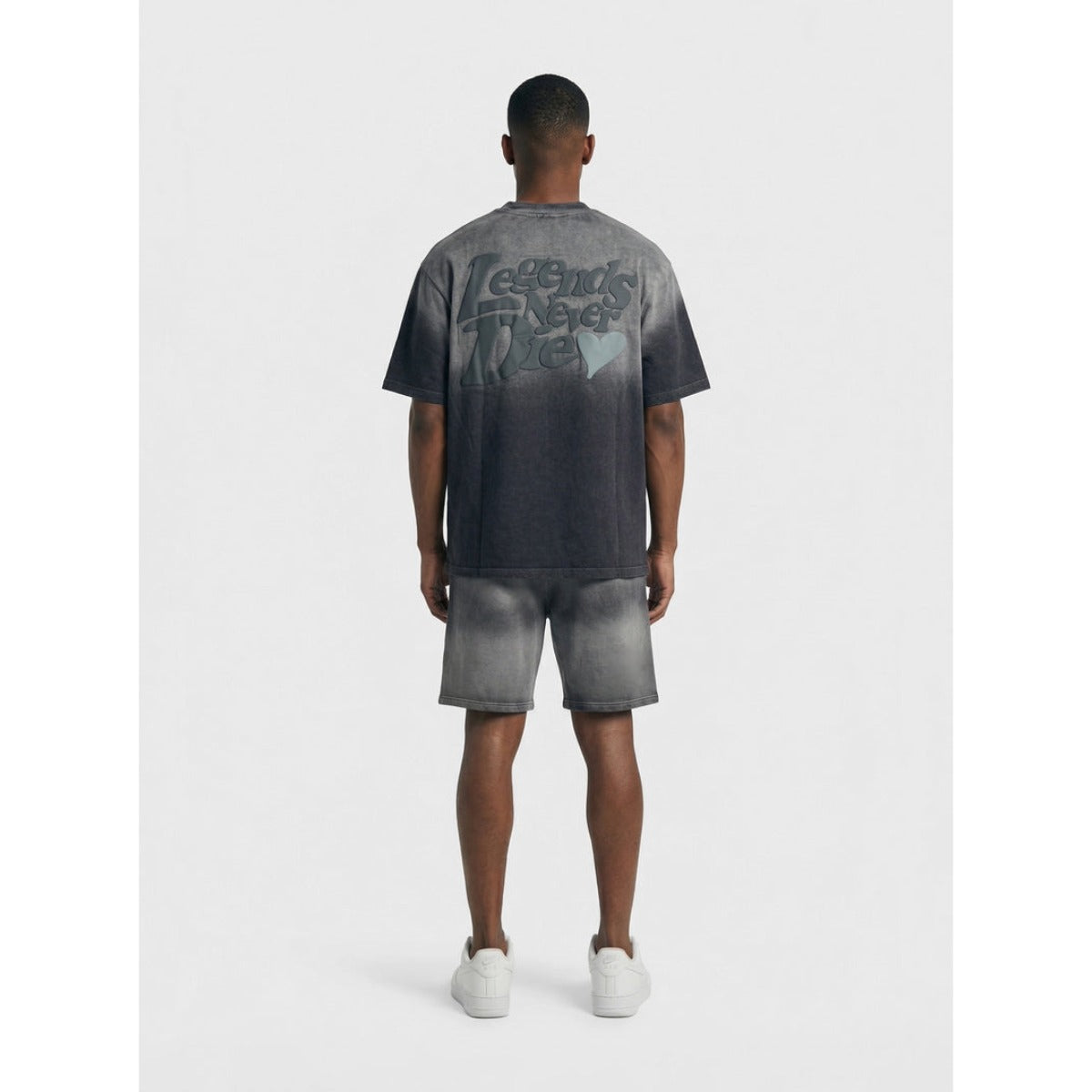 LEGENDE PARIS LND GRADIENT SHORTS WASHED CHARCOAL