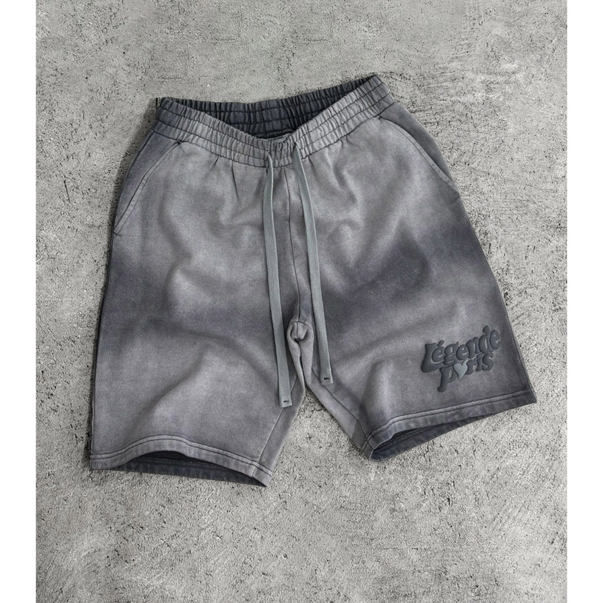 LEGENDE PARIS LND GRADIENT SHORTS WASHED CHARCOAL