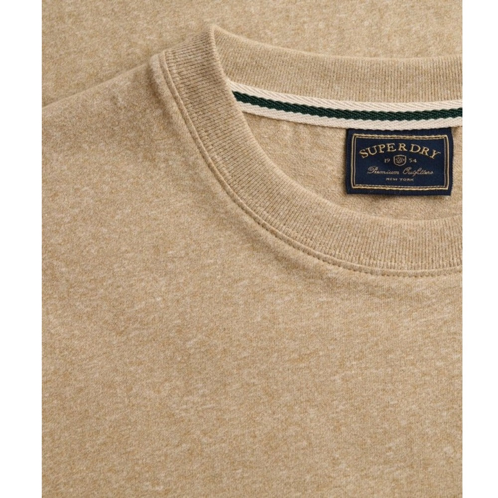 SUPERDRY ESSENTIAL SDCO LOGO EMB T-SHIRT TAN/BEIGE 05D