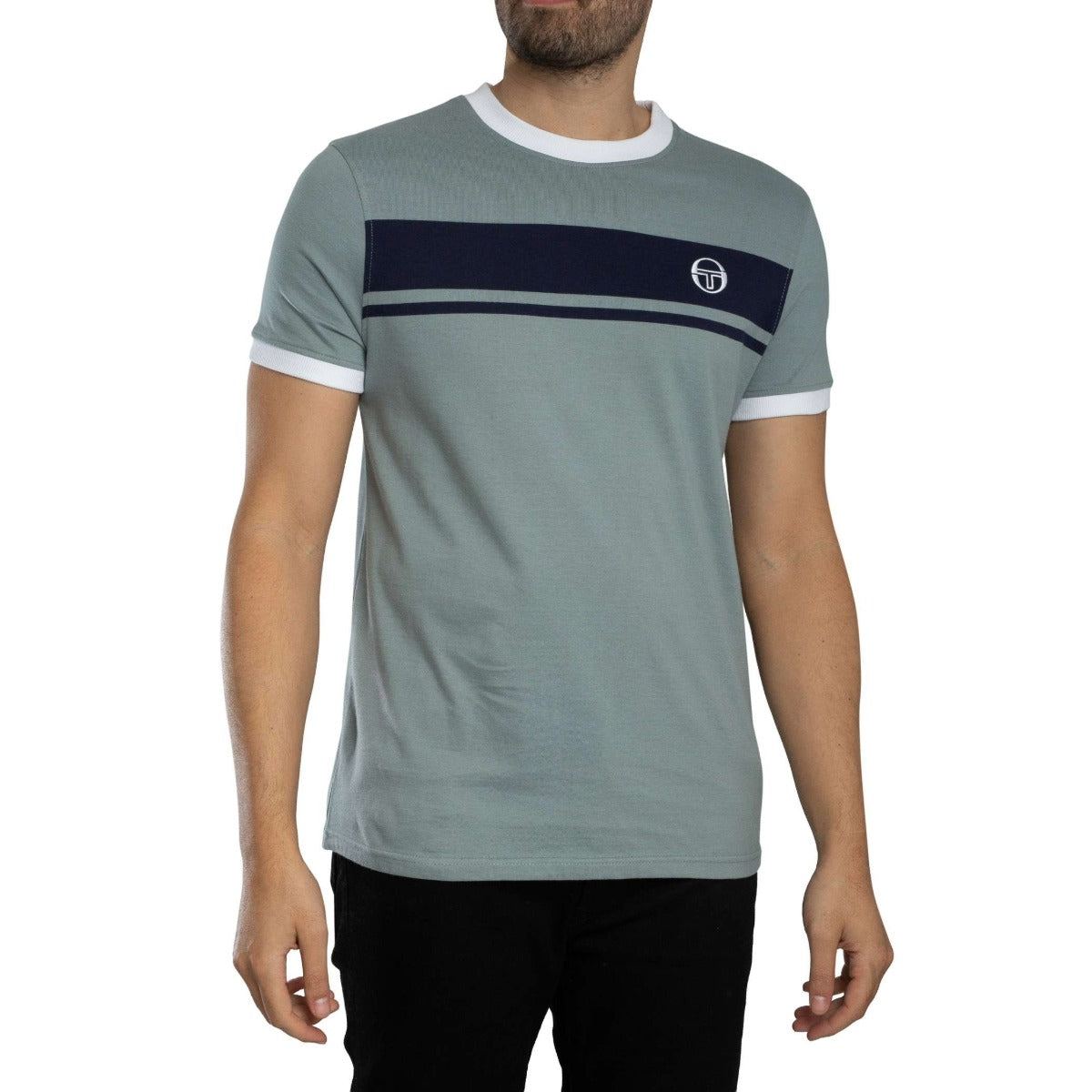 SERGIO TACCHINI MASTER CREW NECK T-SHIRT LEAD GREY