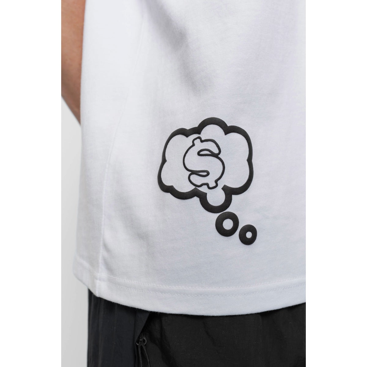 FRESH FLAVOURS CREW NECK RISE WHITE/BLACK T-SHIRT