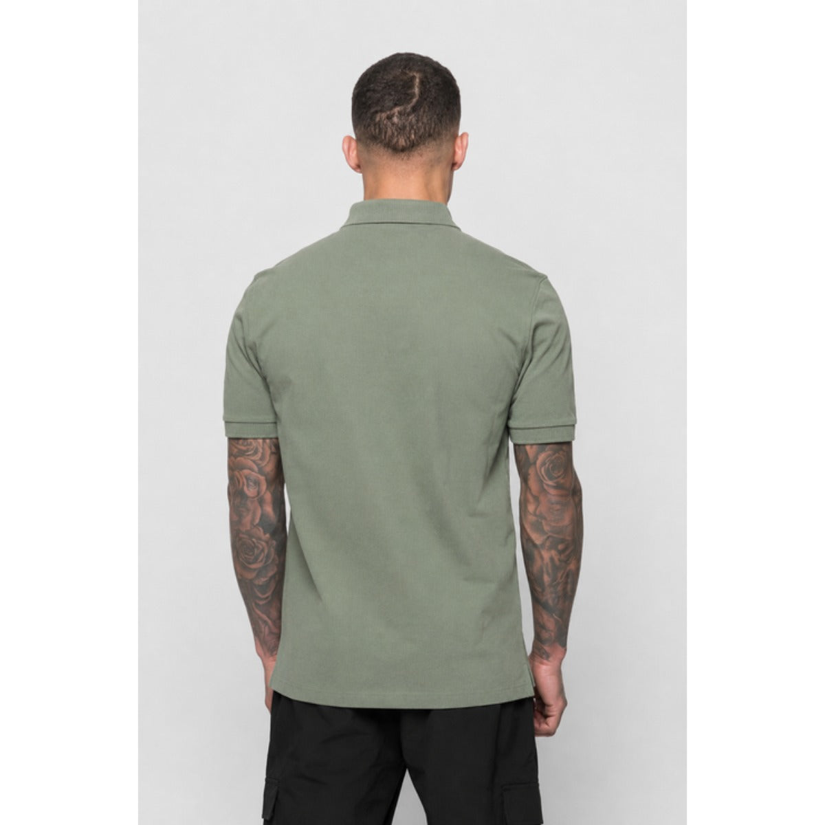 VALERE LUXE MERCERISED PIQUE POLO KHAKI