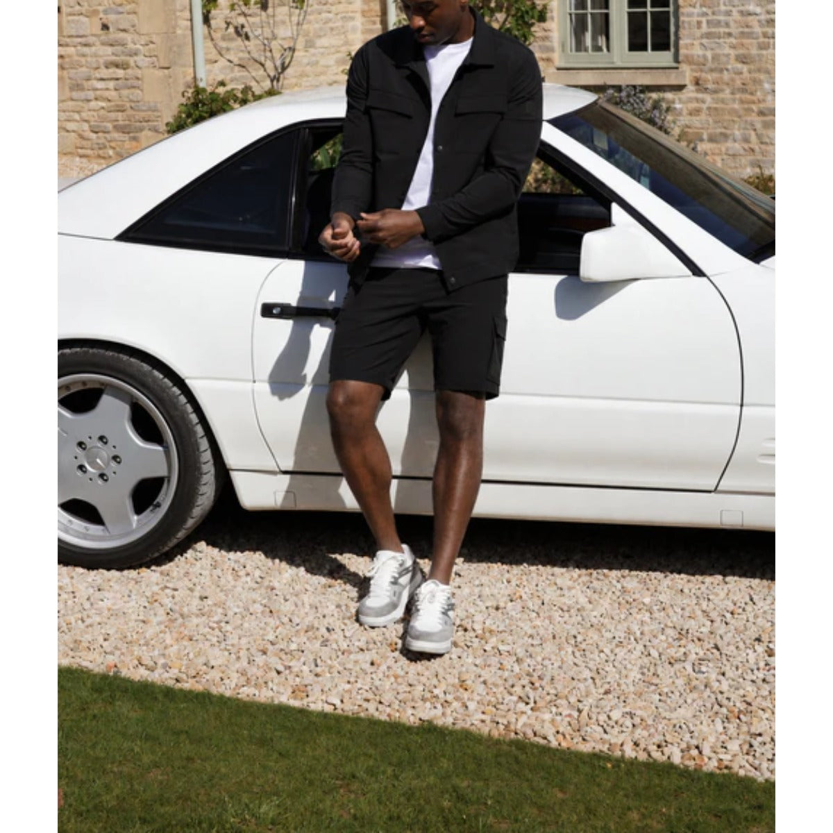 VALERE LUXE CARGO SHORTS BLACK