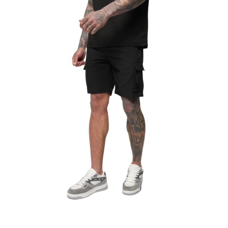 VALERE LUXE CARGO SHORTS BLACK