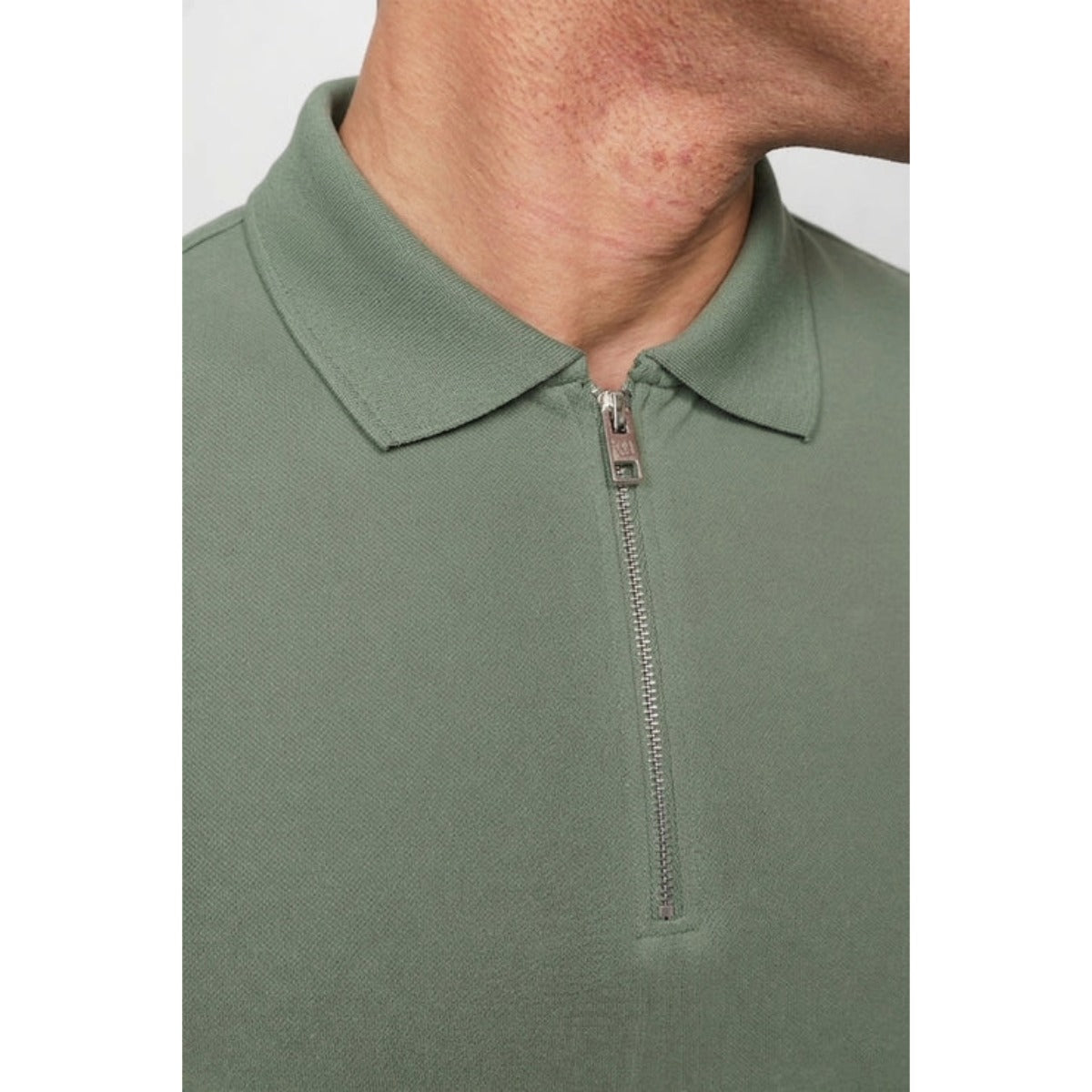 VALERE LUXE MERCERISED PIQUE POLO KHAKI