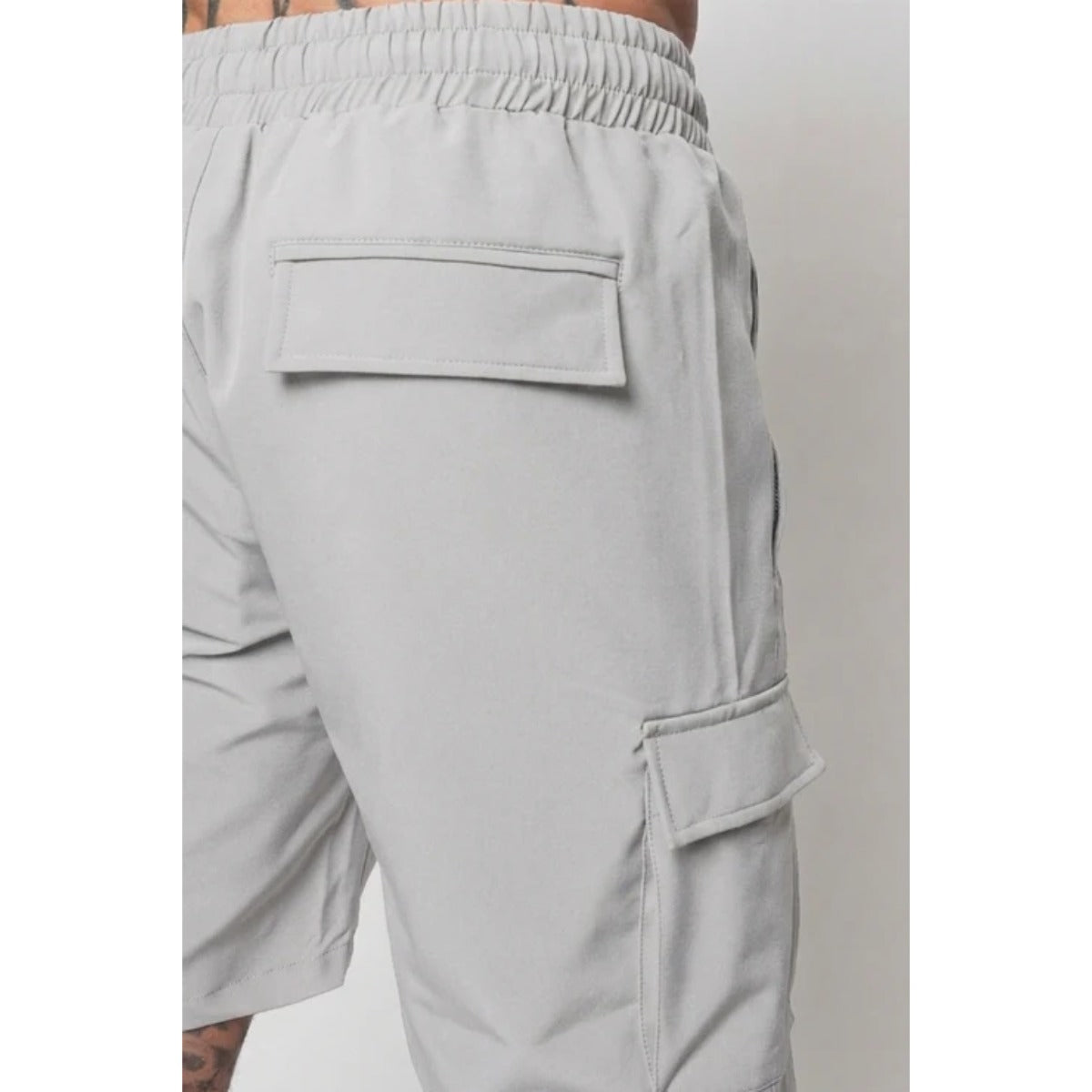 VALERE LUXE CARGO SHORTS GREY