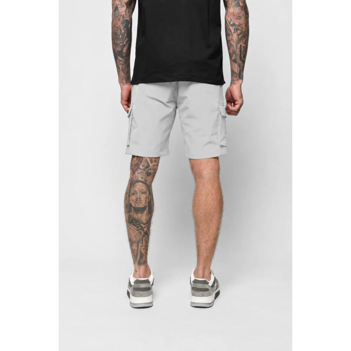 VALERE LUXE CARGO SHORTS GREY