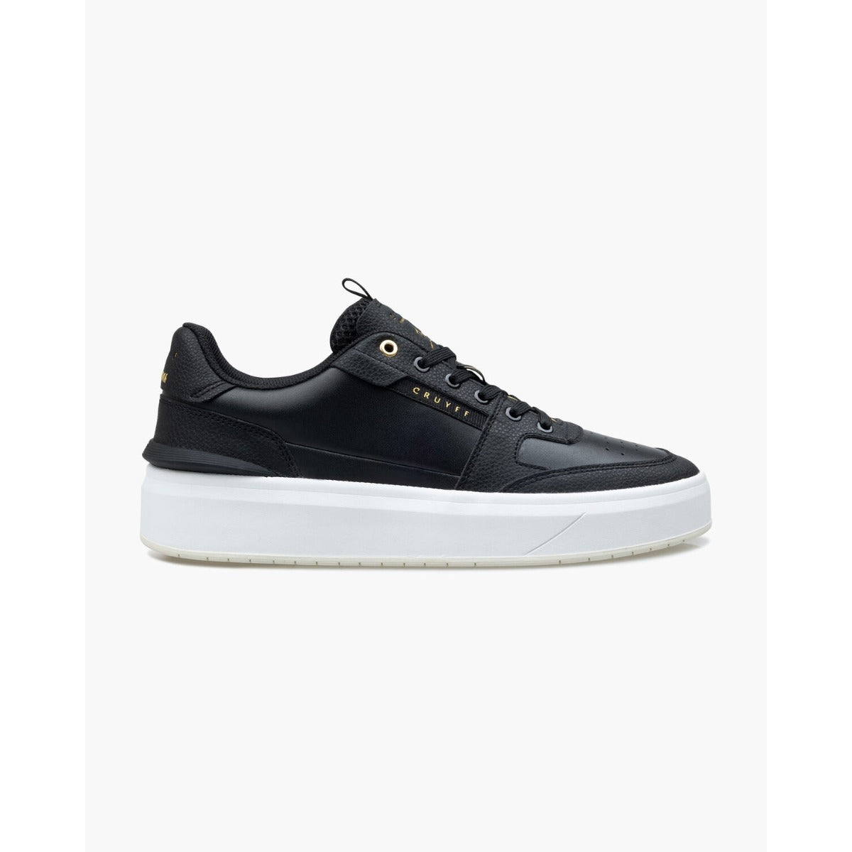 CRUYFF ENDORSED TENNIS BLACK/GOLD TRAINERS CC251012