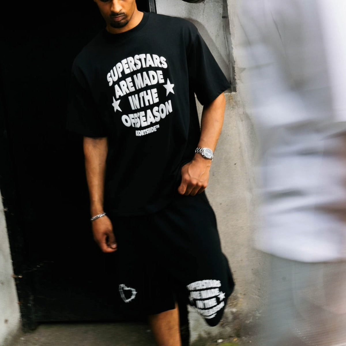 KORTSIIDE SUPERSTAR CLASSIC T-SHIRT BLACK/WHITE