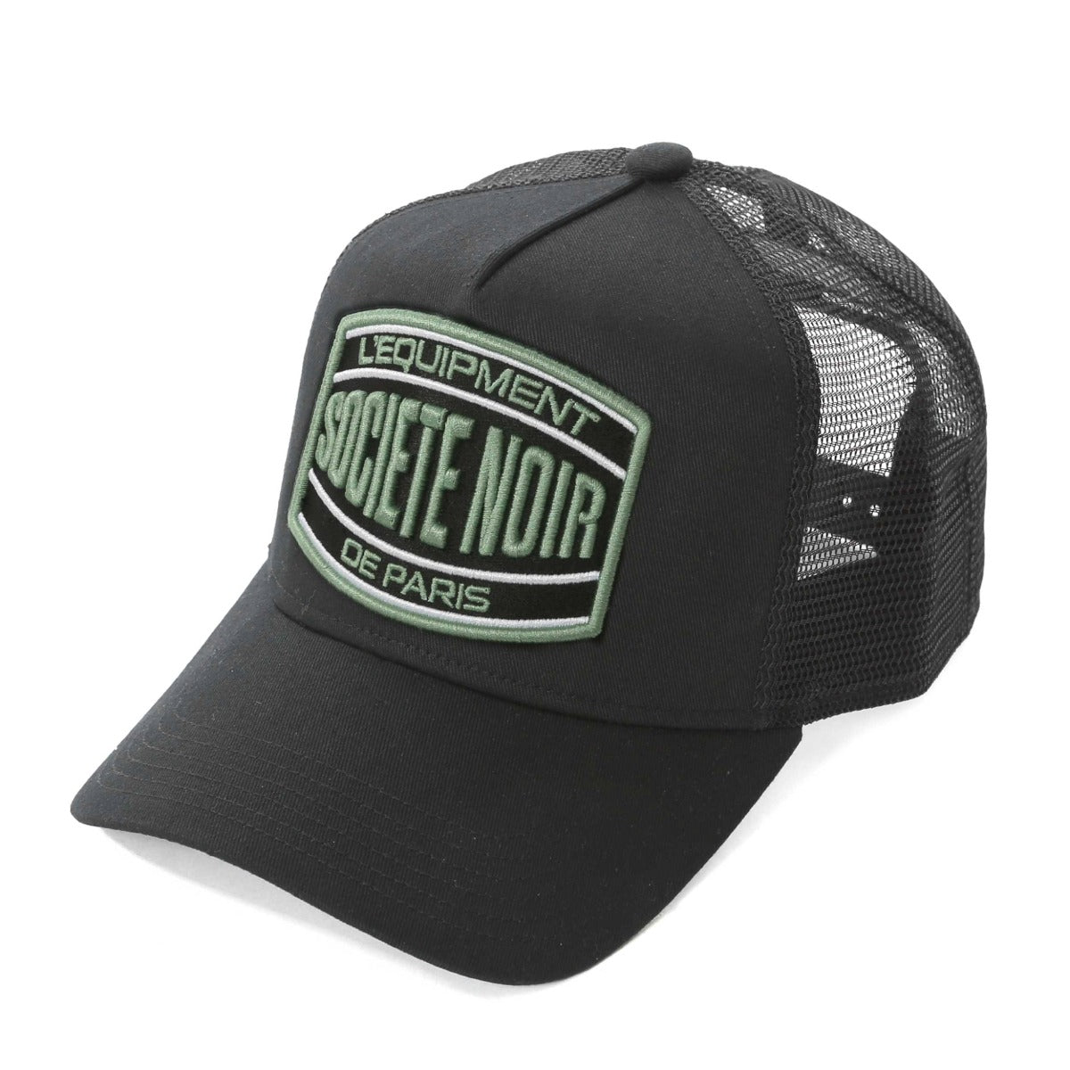 SOCIETE NOIR MARAIS MESH TRUCKER BLACK/KHAKI
