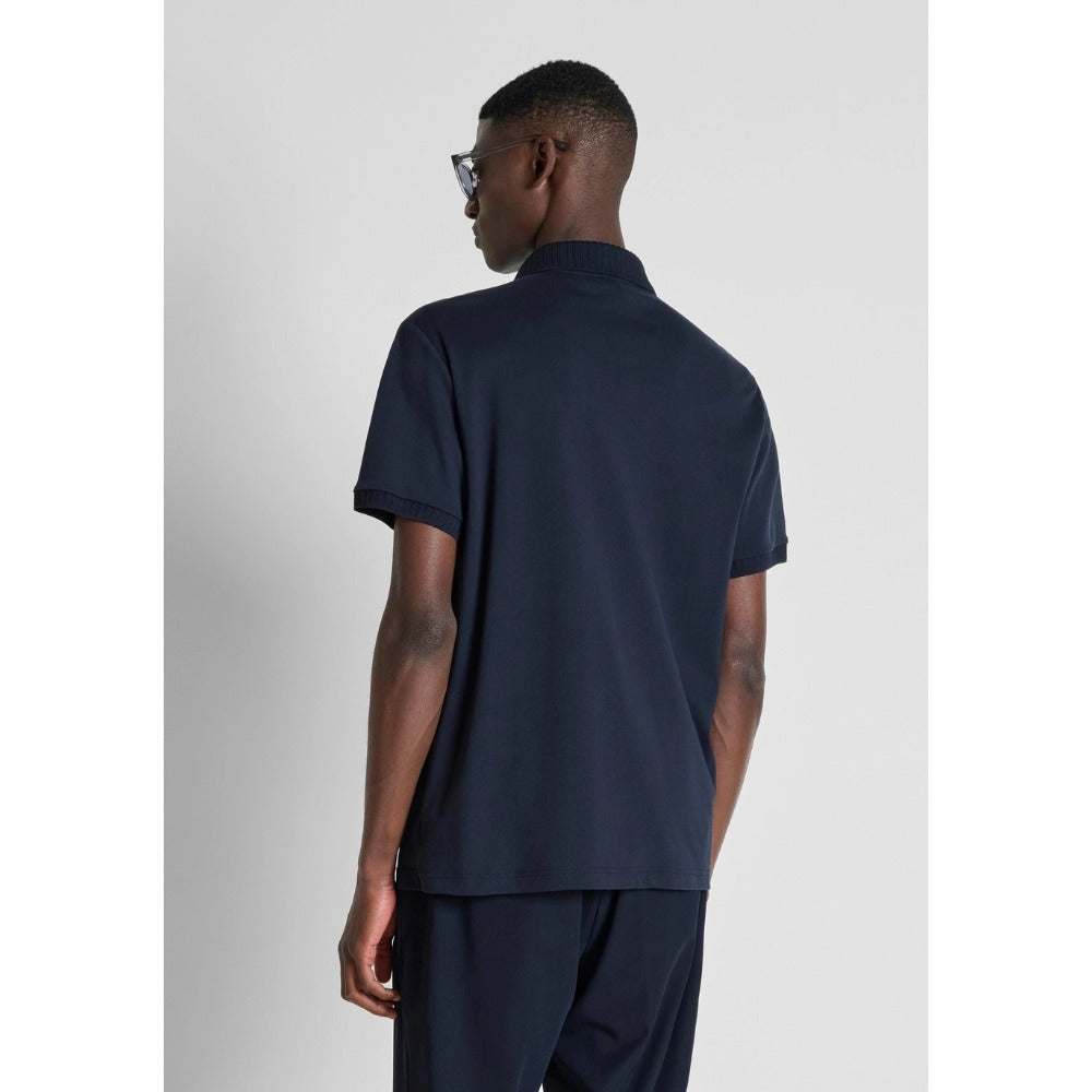 ANTONY MORATO BADGE LOGO POLO MARINE NAVY MMKS02699