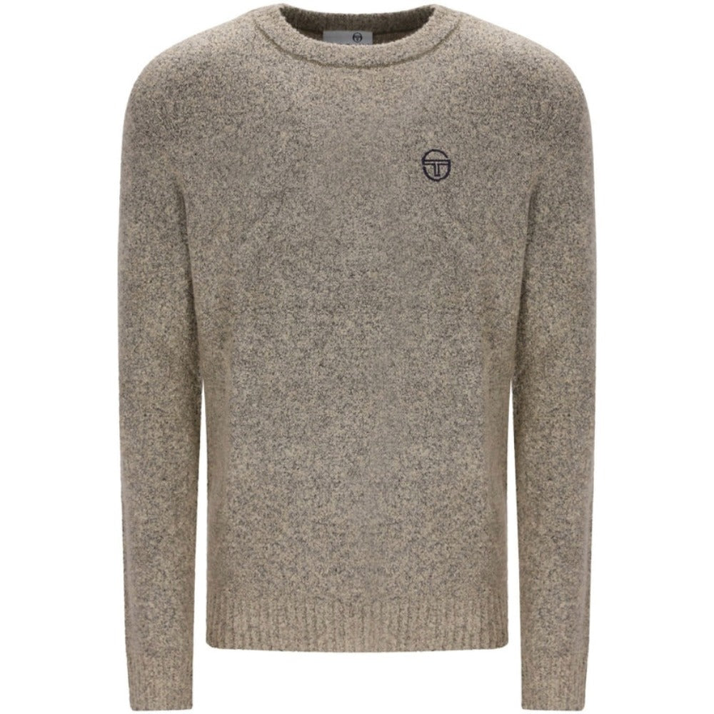 SERGIO TACCHINI CAPUTO CREW NECK KNITTED JUMPER PEYOTE BEIGE