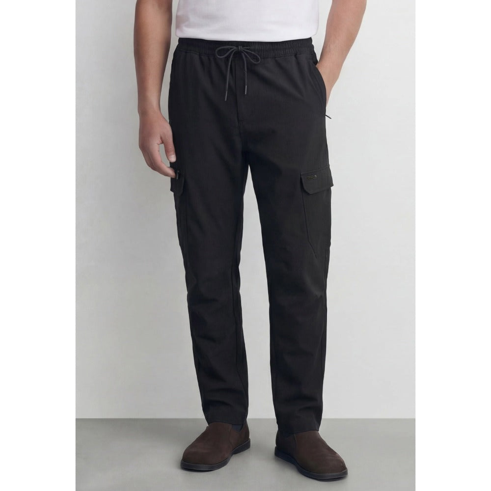 883 POLICE ACCORD BLACK CARGO PANTS